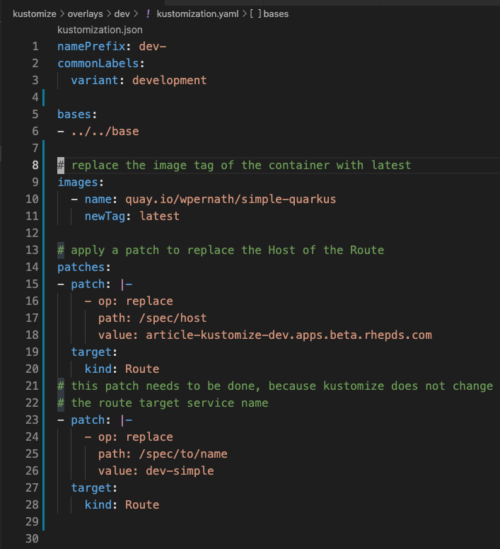 Image 8: Using inline patches