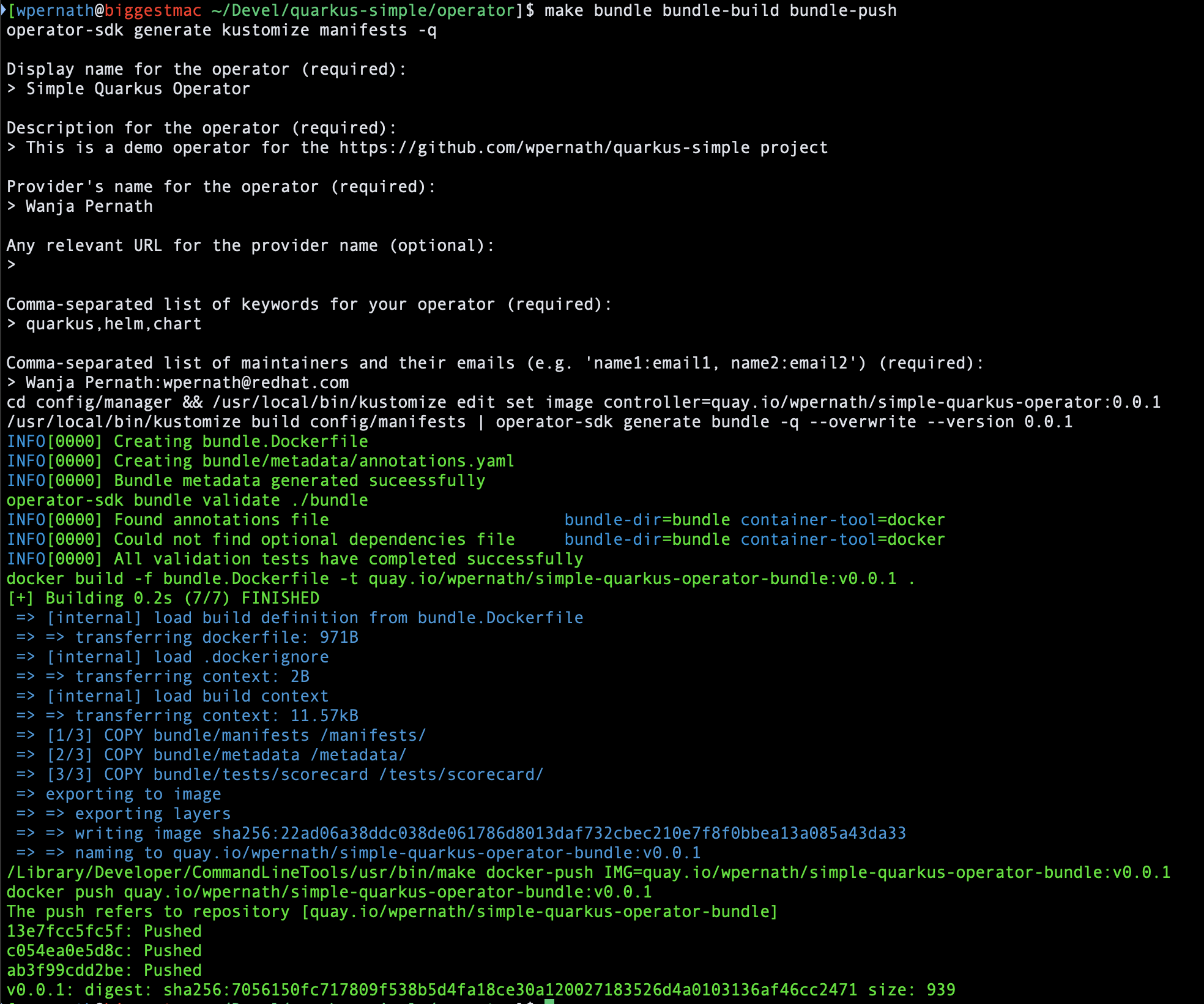 Image 10: Building the bundle
