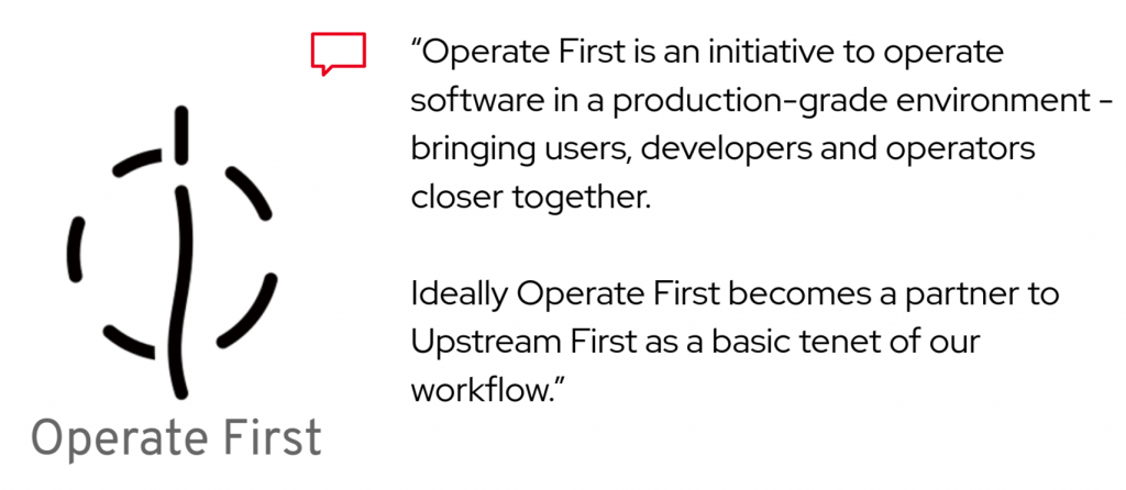 Operate first initiative