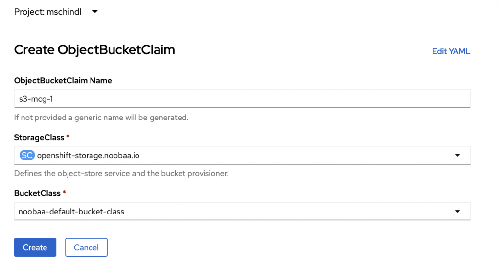 Create bucket with replication policy