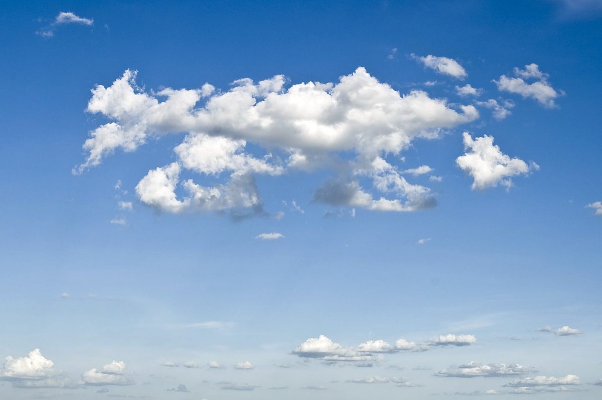 blue cloudy sky