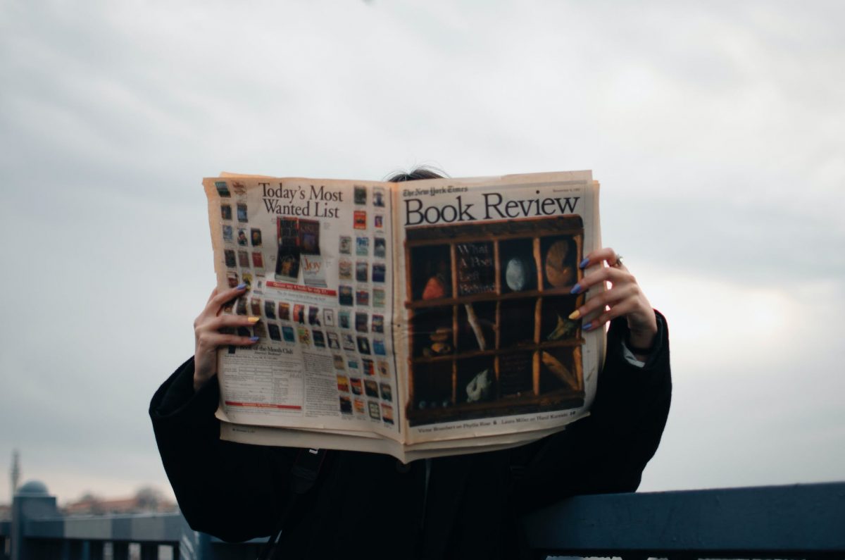 person holding white and brown newspaper